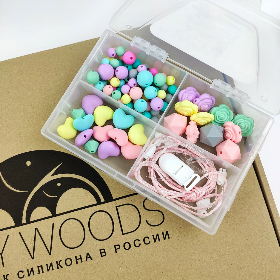 СЛИНГОБУСЫ И БРАСЛЕТЫ СТАРТОВЫЙ НАБОР для изготовления детских аксессуаров
