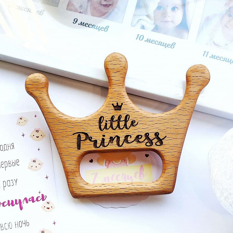 КОРОНА PRINCESS ПРОРЕЗЫВАТЕЛЬ БУК покрытие льняное масло